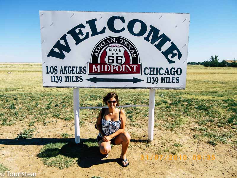 Route 66. Stretch from Santa Rosa, NM, to Amarillo, TX