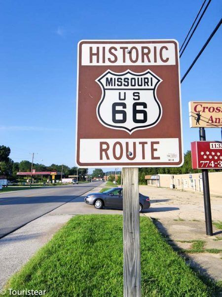 Historic Route 66 Missouri sign