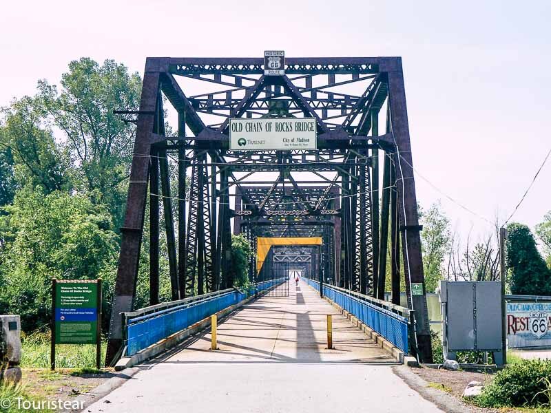 Route 66. Stretch from St Louis to Bloomington