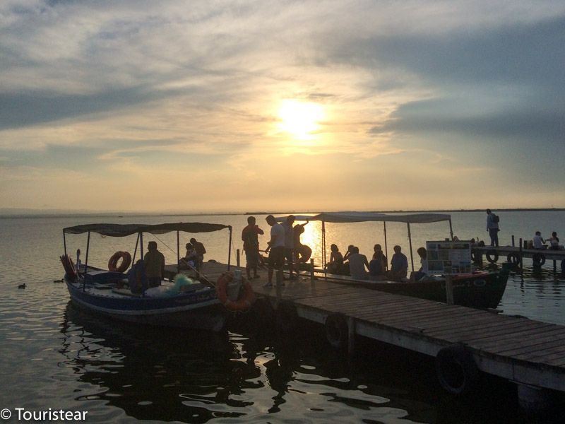 valencia, atardecer en la albufera