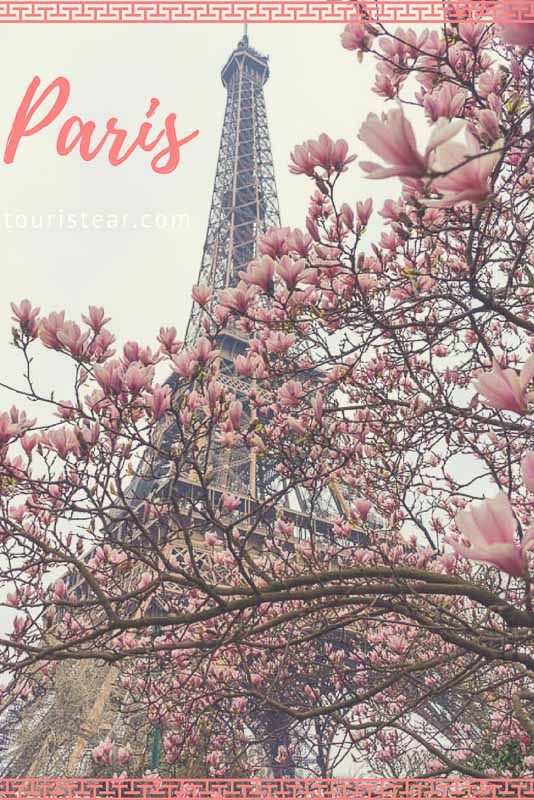 to see in Paris, the Eiffel Tower in spring