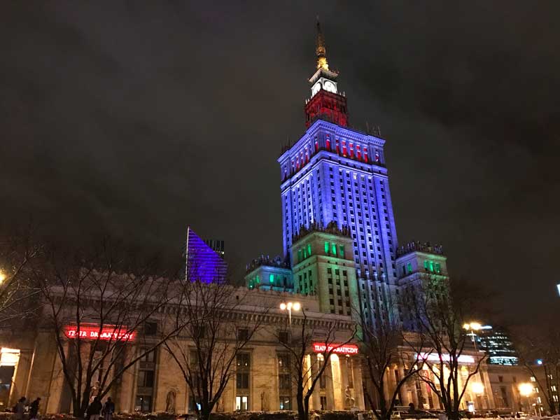 Palace of culture and science in Warsaw