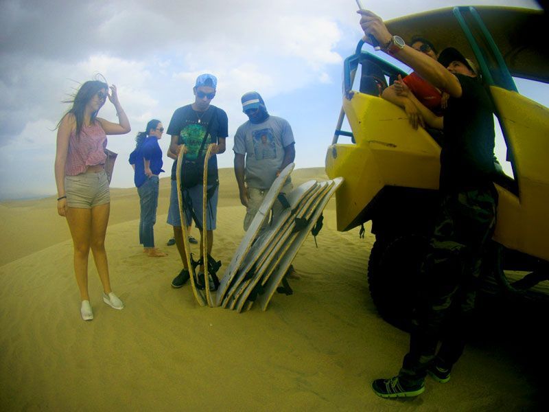 sandboarding in Huacachina Oasis Peru