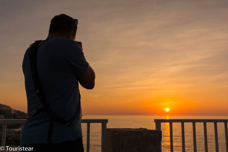 Marsella, atardecer en la costa