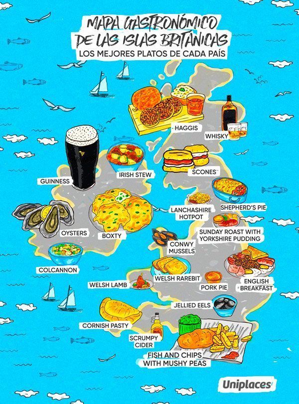gastronomia europea, islas británicas