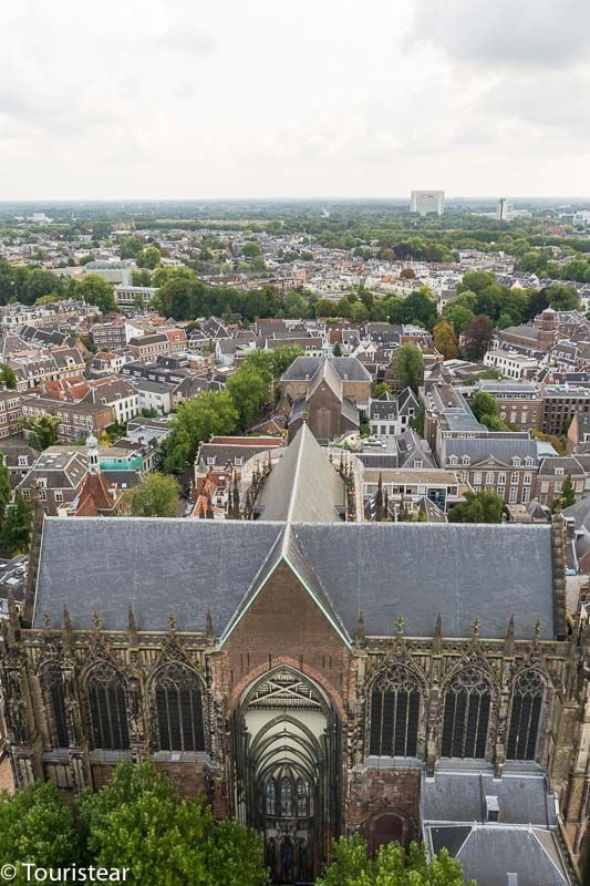 view of utrecht from the cathedral tower