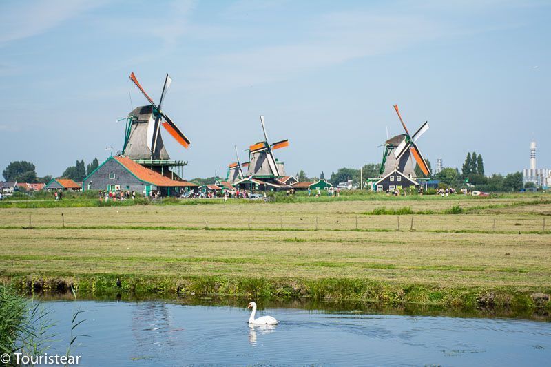 the windmills of zaanse schans, the netherlands