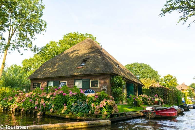 Thatched house in Giethoorn, The Netherlands