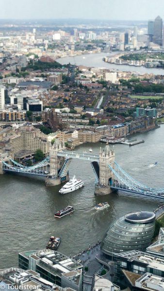 Puente de la Torre de Londres desde el Shard