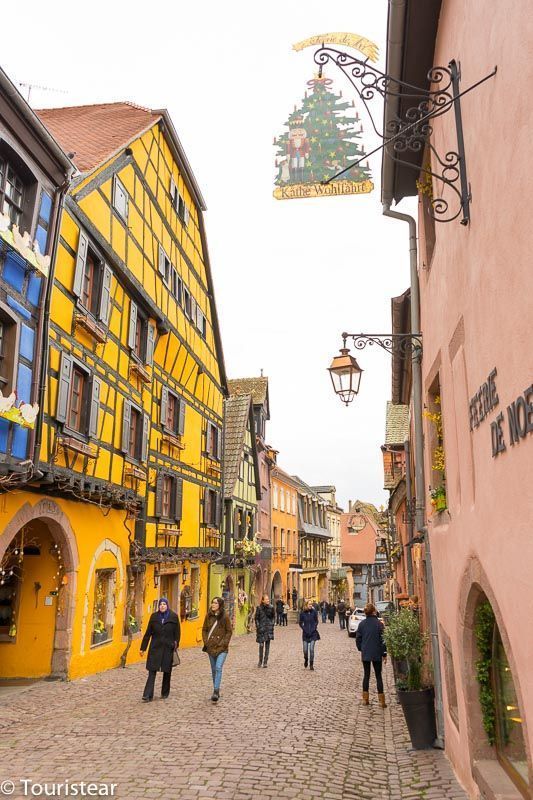 Riquewihr route through Alsace, France