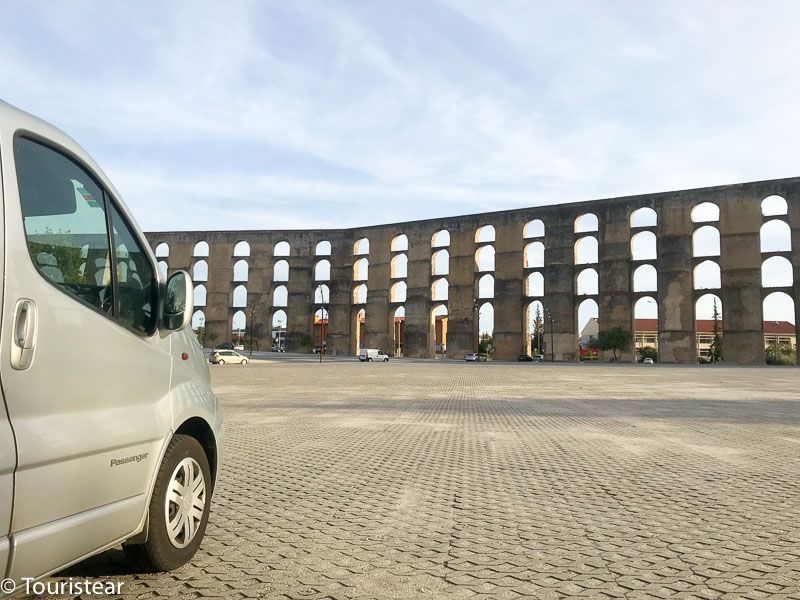 sleep in van in Elvas Portugal