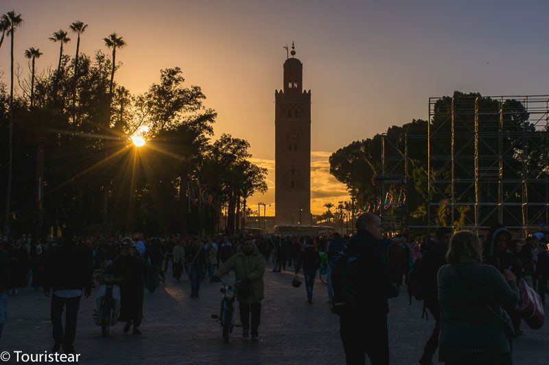 Marrakech at sunset