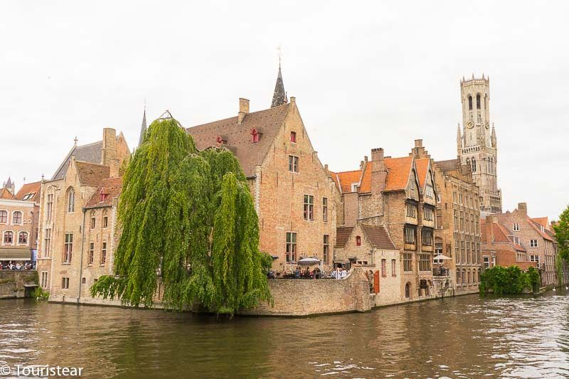 Brujas, muelle del Rosario, la esquina más fotografiada de Brujas, Bélgica