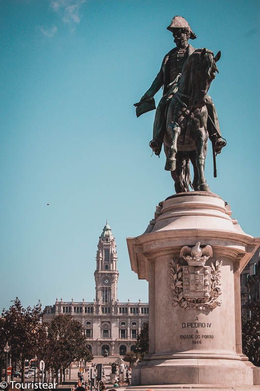 Allied Square in Porto, Portugal