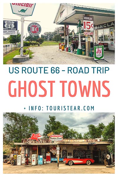 Ghost towns on US Route 66, road trip mother road of America