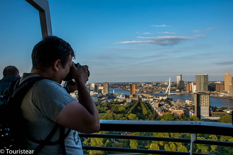 vista de rotterdam desde el euromast