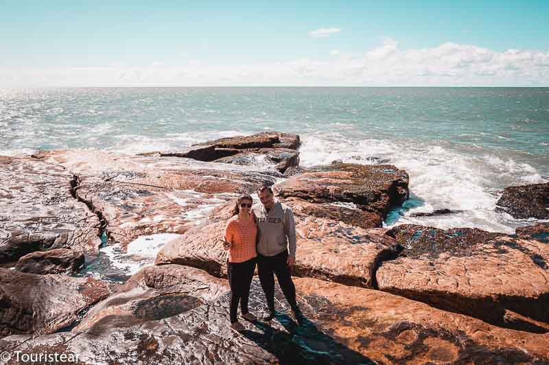 Fer y Vero en la costa de mar del plata