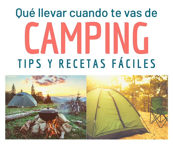 puesto cortina Abreviar Qué llevar cuando te vas de camping 2023 - Touristear Travel Blog