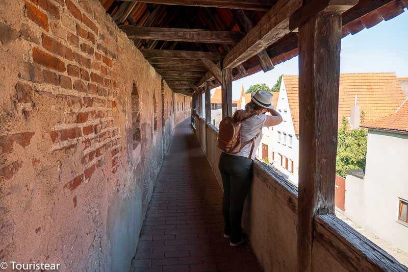 Nördlingen on Germany's romantic route in van