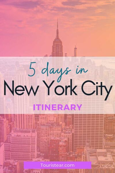 travel itinerary for new york