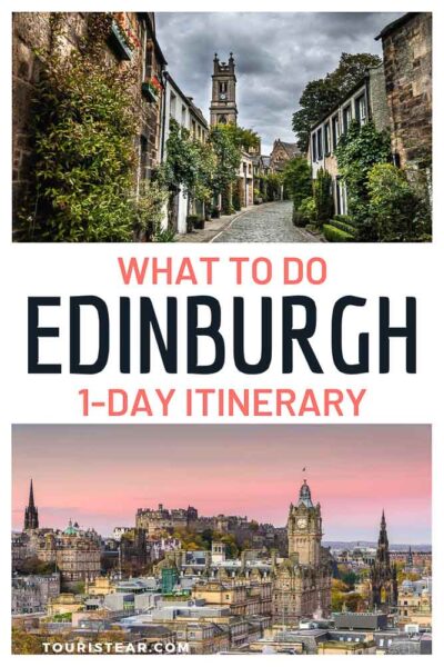 1-day itinerary Edinburgh