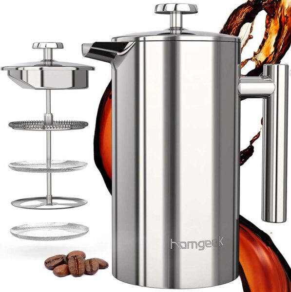 french stainless steel travel coffee maker