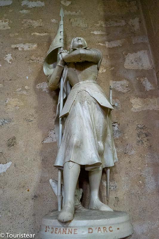 Statue of Joan of Arc in the Church of Saint-Jacques de Bergerac