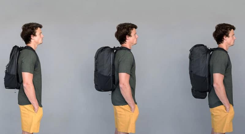 Shell backpack diferent sizes