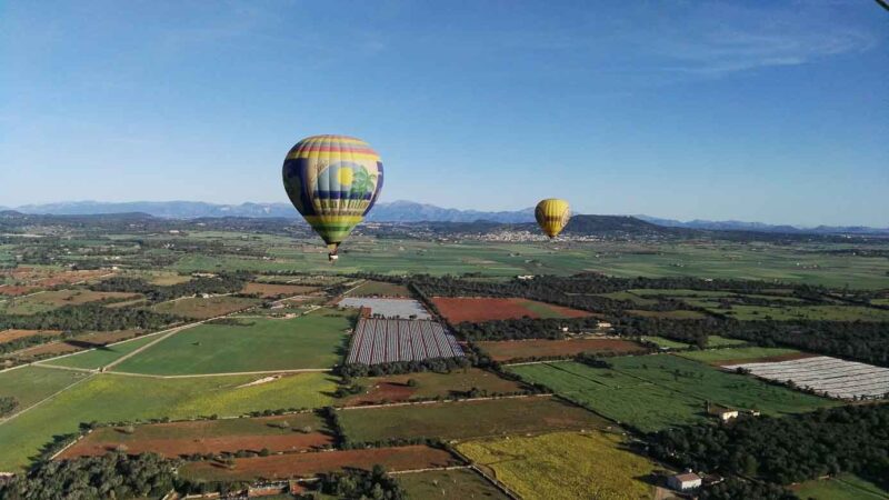 Balloon ride over Mallorca