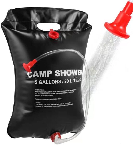outdoordusche ducha portátil con bomba de pie de 12 litros Camping ducha Quick Shower 