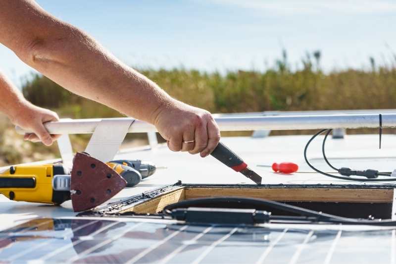 Instalación del panel solar