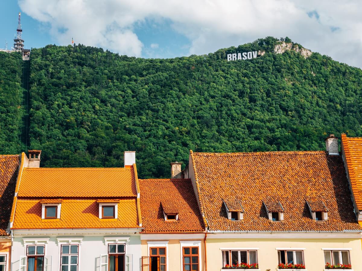 The Tâmpa Mountain of Brasov Romania