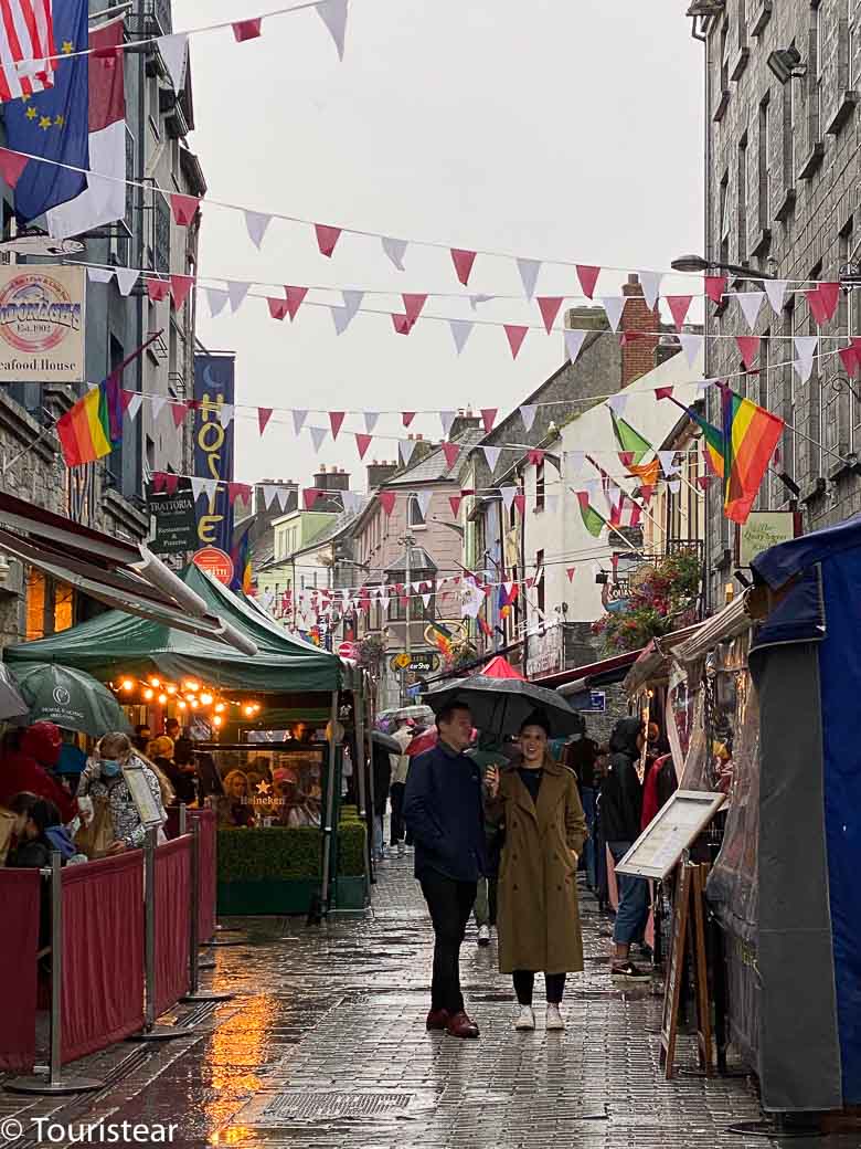 Couple in Galway Latin Quarter