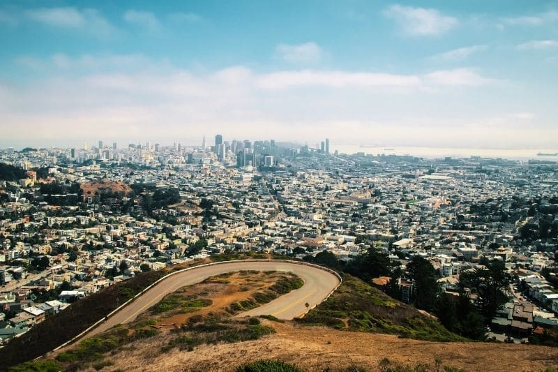 Vistas de San Francisco desde Twin Peaks