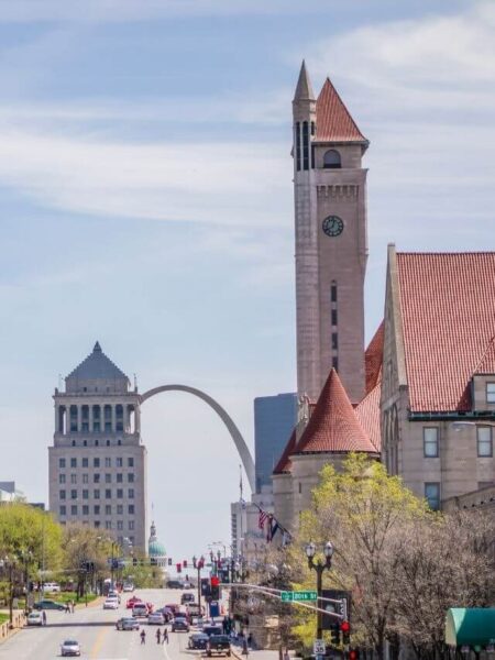 arch, union station tower main street st louis missouri