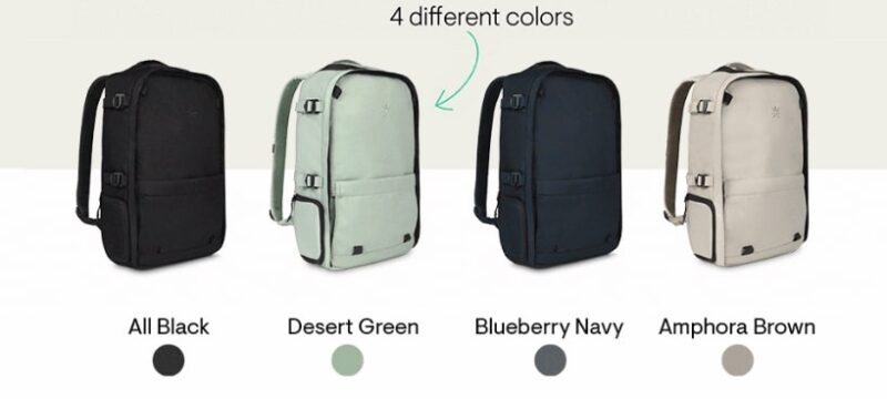 The four colors of the Nest Tropicfeel backpack
