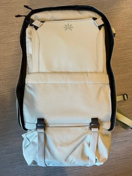 Extended Nest backpack with smart packing cube and kangaroo
