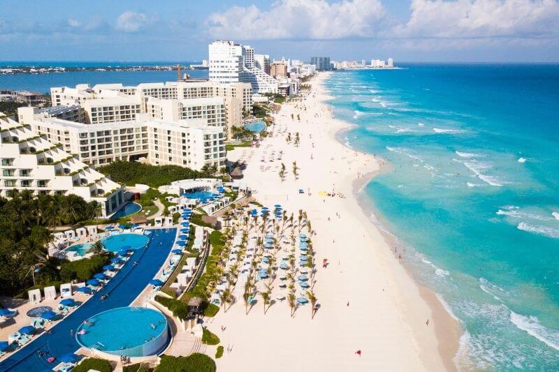 vista aerea playas de cancun