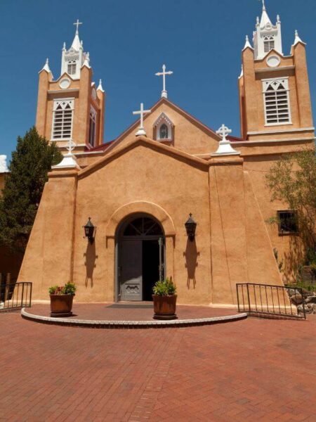 San Felipe Neri adobe church