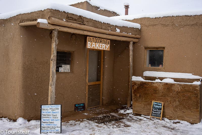 a typical artisan bakery in Taos