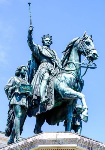 The Monument to King Ludwig I in munich