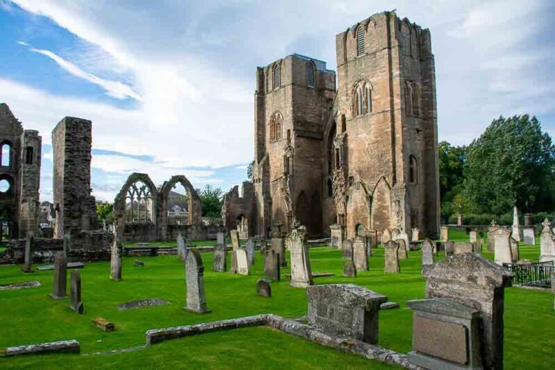 Old cemetery and church ruins