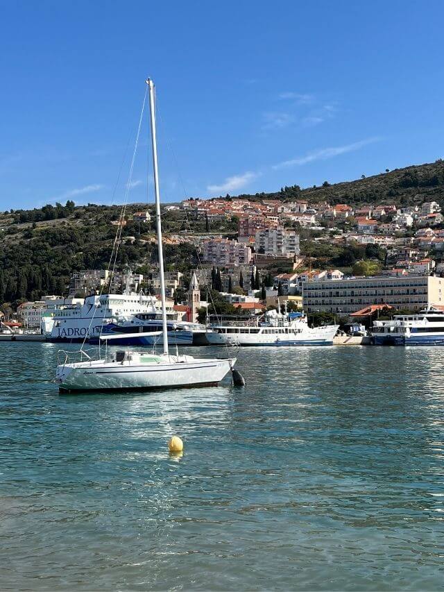 Cruceros en la costa de Dubrovnik