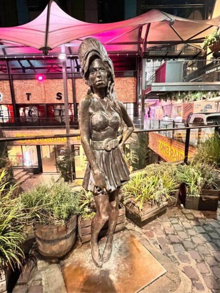 Amy Winehouse Statue in Camden Town