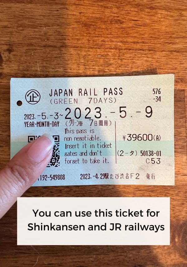 shinkansen ticket
