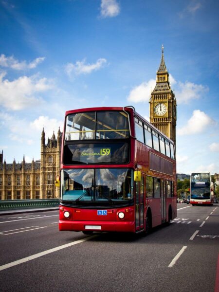 double decker bus in london