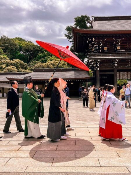 Wedding at Meiji Temple, Tokyo