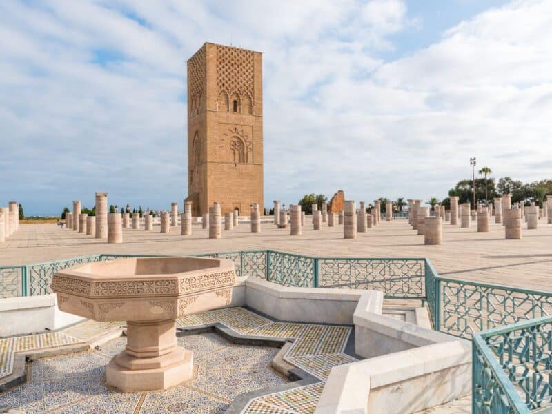 Torre Hassan Rabat Marruecos, uno de los destinos de Marruecos para un viaje