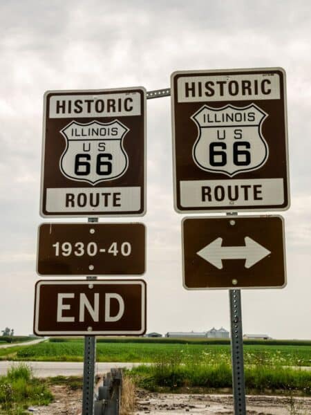 Historic Illinois Route 66 Signs