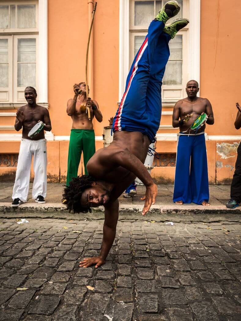 Demostración de Capoeira en la calle